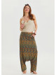 Petrol Ethnic Shalwar with Pocket Detail and Laced Legs 4476